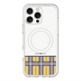 スリムプロテクションプレミアムケース with MagSafe［ CASEPLAY Tartan Check - Yellow ］