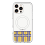 スリムプロテクションプレミアムケース with MagSafe［ CASEPLAY Tartan Check - Yellow ］