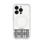 スリムプロテクションプレミアムケース with MagSafe［ CASEPLAY Tartan Check - Gray ］