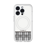 スリムプロテクションプレミアムケース with MagSafe［ CASEPLAY Tartan Check - Gray ］