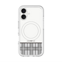 スリムプロテクションプレミアムケース with MagSafe［ CASEPLAY Tartan Check - Gray ］