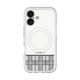 スリムプロテクションプレミアムケース with MagSafe［ CASEPLAY Tartan Check - Gray ］
