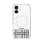スリムプロテクションプレミアムケース with MagSafe［ CASEPLAY Tartan Check - Gray ］