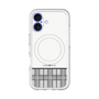スリムプロテクションプレミアムケース with MagSafe［ CASEPLAY Tartan Check - Gray ］