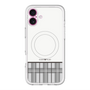 スリムプロテクションプレミアムケース with MagSafe［ CASEPLAY Tartan Check - Gray ］