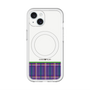 スリムプロテクションプレミアムケース with MagSafe［ CASEPLAY Tartan Check - Purple ］