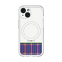 スリムプロテクションプレミアムケース with MagSafe［ CASEPLAY Tartan Check - Purple ］