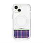 スリムプロテクションプレミアムケース with MagSafe［ CASEPLAY Tartan Check - Purple ］