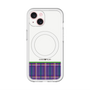 スリムプロテクションプレミアムケース with MagSafe［ CASEPLAY Tartan Check - Purple ］