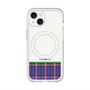スリムプロテクションプレミアムケース with MagSafe［ CASEPLAY Tartan Check - Purple ］