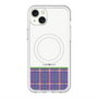 スリムプロテクションプレミアムケース with MagSafe［ CASEPLAY Tartan Check - Purple ］