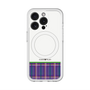 スリムプロテクションプレミアムケース with MagSafe［ CASEPLAY Tartan Check - Purple ］