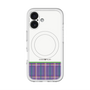 スリムプロテクションプレミアムケース with MagSafe［ CASEPLAY Tartan Check - Purple ］