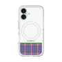 スリムプロテクションプレミアムケース with MagSafe［ CASEPLAY Tartan Check - Purple ］