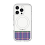 スリムプロテクションプレミアムケース with MagSafe［ CASEPLAY Tartan Check - Purple ］