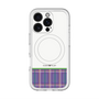 スリムプロテクションプレミアムケース with MagSafe［ CASEPLAY Tartan Check - Purple ］