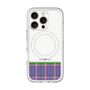 スリムプロテクションプレミアムケース with MagSafe［ CASEPLAY Tartan Check - Purple ］