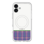 スリムプロテクションプレミアムケース with MagSafe［ CASEPLAY Tartan Check - Purple ］