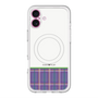 スリムプロテクションプレミアムケース with MagSafe［ CASEPLAY Tartan Check - Purple ］