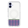 スリムプロテクションプレミアムケース with MagSafe［ CASEPLAY Tartan Check - Purple ］
