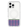 スリムプロテクションプレミアムケース with MagSafe［ CASEPLAY Tartan Check - Purple ］