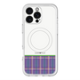 スリムプロテクションプレミアムケース with MagSafe［ CASEPLAY Tartan Check - Purple ］