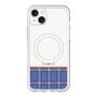 スリムプロテクションプレミアムケース with MagSafe［ CASEPLAY Tartan Check - Blue ］