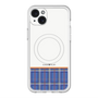 スリムプロテクションプレミアムケース with MagSafe［ CASEPLAY Tartan Check - Blue ］