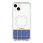 スリムプロテクションプレミアムケース with MagSafe［ CASEPLAY Tartan Check - Blue ］