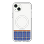 スリムプロテクションプレミアムケース with MagSafe［ CASEPLAY Tartan Check - Blue ］