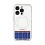 スリムプロテクションプレミアムケース with MagSafe［ CASEPLAY Tartan Check - Blue ］
