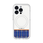 スリムプロテクションプレミアムケース with MagSafe［ CASEPLAY Tartan Check - Blue ］