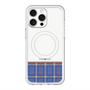 スリムプロテクションプレミアムケース with MagSafe［ CASEPLAY Tartan Check - Blue ］