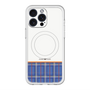 スリムプロテクションプレミアムケース with MagSafe［ CASEPLAY Tartan Check - Blue ］