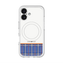 スリムプロテクションプレミアムケース with MagSafe［ CASEPLAY Tartan Check - Blue ］