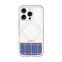 スリムプロテクションプレミアムケース with MagSafe［ CASEPLAY Tartan Check - Blue ］