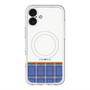 スリムプロテクションプレミアムケース with MagSafe［ CASEPLAY Tartan Check - Blue ］