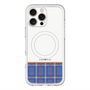 スリムプロテクションプレミアムケース with MagSafe［ CASEPLAY Tartan Check - Blue ］
