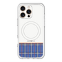 スリムプロテクションプレミアムケース with MagSafe［ CASEPLAY Tartan Check - Blue ］
