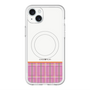 スリムプロテクションプレミアムケース with MagSafe［ CASEPLAY Tartan Check - Pink ］