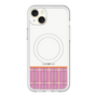スリムプロテクションプレミアムケース with MagSafe［ CASEPLAY Tartan Check - Pink ］