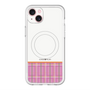 スリムプロテクションプレミアムケース with MagSafe［ CASEPLAY Tartan Check - Pink ］
