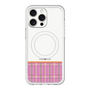 スリムプロテクションプレミアムケース with MagSafe［ CASEPLAY Tartan Check - Pink ］