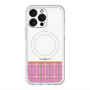スリムプロテクションプレミアムケース with MagSafe［ CASEPLAY Tartan Check - Pink ］
