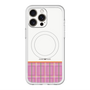 スリムプロテクションプレミアムケース with MagSafe［ CASEPLAY Tartan Check - Pink ］
