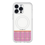 スリムプロテクションプレミアムケース with MagSafe［ CASEPLAY Tartan Check - Pink ］