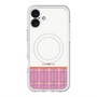 スリムプロテクションプレミアムケース with MagSafe［ CASEPLAY Tartan Check - Pink ］