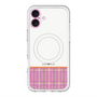 スリムプロテクションプレミアムケース with MagSafe［ CASEPLAY Tartan Check - Pink ］