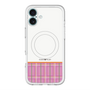 スリムプロテクションプレミアムケース with MagSafe［ CASEPLAY Tartan Check - Pink ］