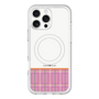 スリムプロテクションプレミアムケース with MagSafe［ CASEPLAY Tartan Check - Pink ］